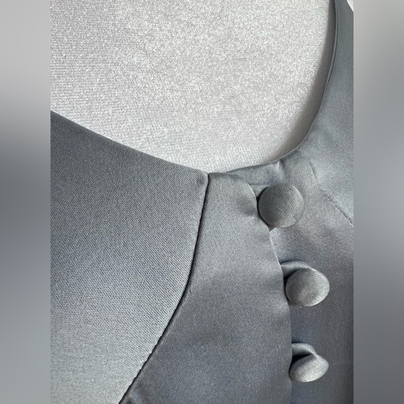 Nanushka Elia Button Down Blue Satin Charmeuse Camisole Size XS - Picture 15 of 15